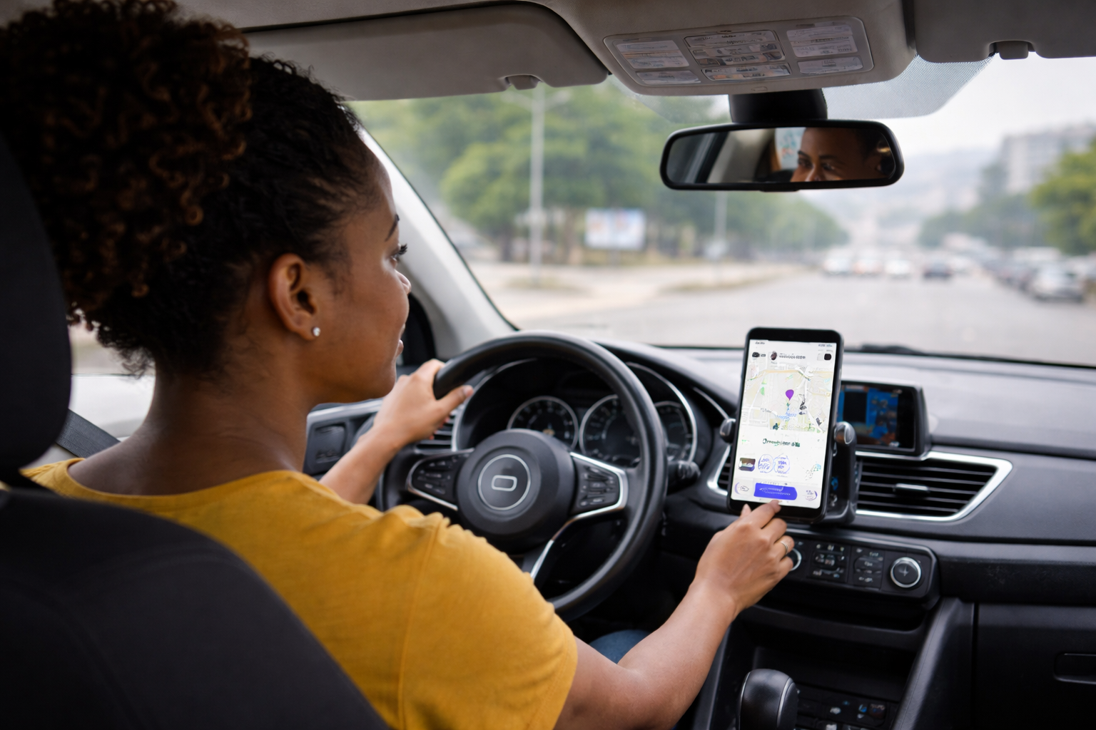 Driver accepting request